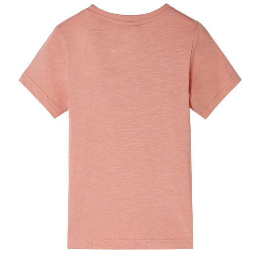 Kinder-Kurzarmshirt Hellorange 104