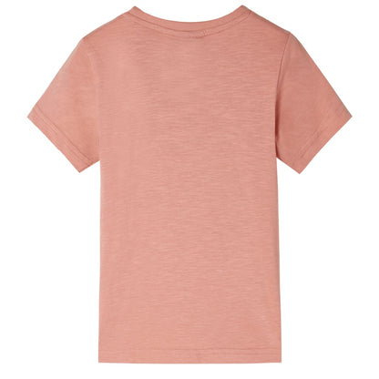Kinder-Kurzarmshirt Hellorange 140