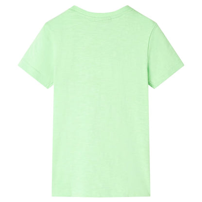 Kinder-T-Shirt Neongrün 104