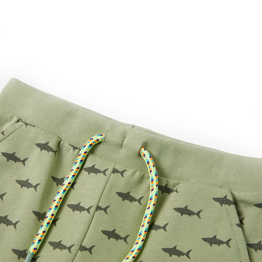 Kindershorts mit Kordelzug Helles Khaki 92