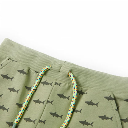 Kindershorts mit Kordelzug Helles Khaki 128