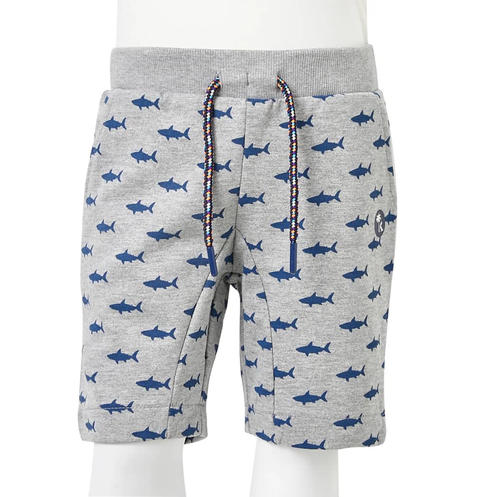 Kindershorts mit Kordelzug Hellkhaki Melange 92