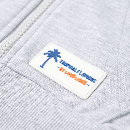 Kinder-Kapuzenpullover mit Reißverschluss Grau 92