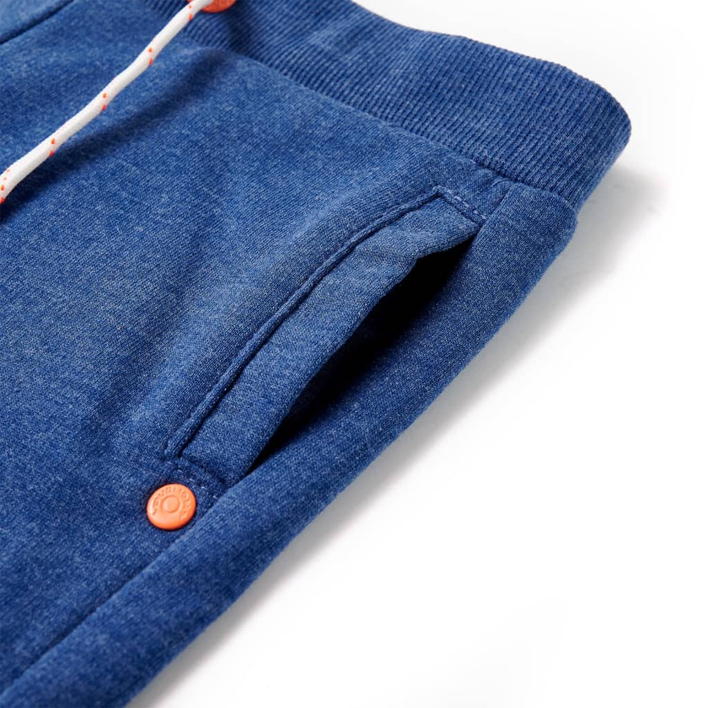 Kindershorts mit Kordelzug Dunkelblau Melange 92
