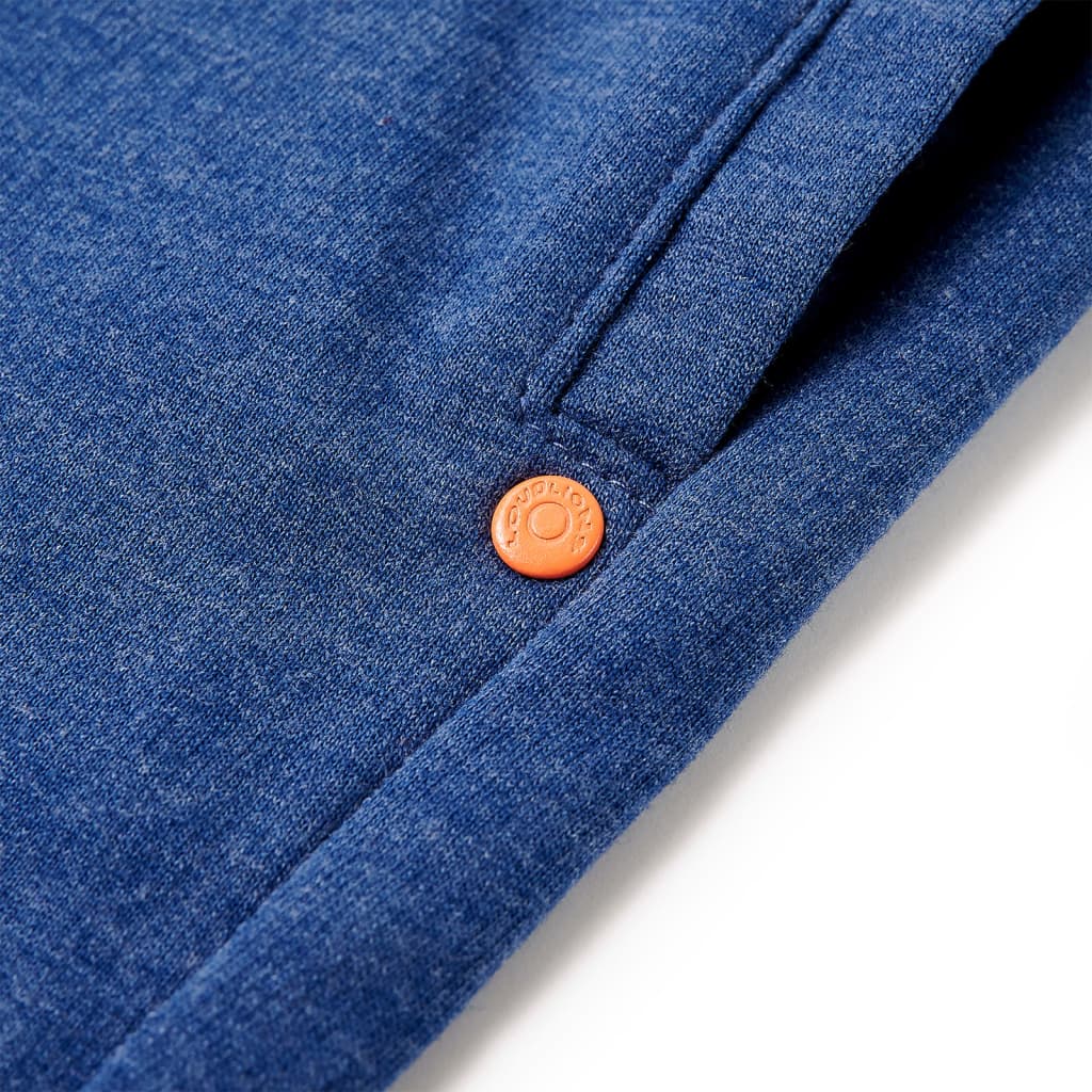 Kindershorts mit Kordelzug Dunkelblau Melange 92