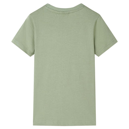 Kinder-T-Shirt Helles Khaki 92