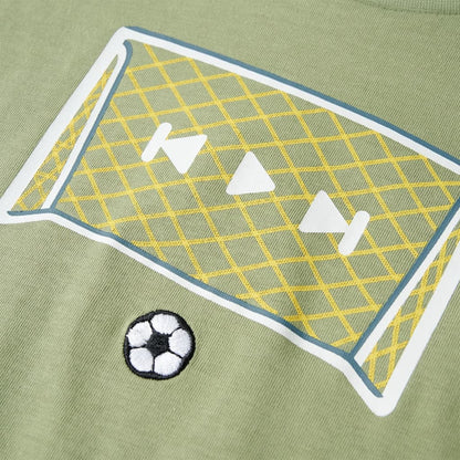 Kinder-T-Shirt Helles Khaki 104
