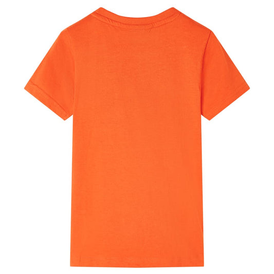 Kinder-T-Shirt Dunkelorange 104