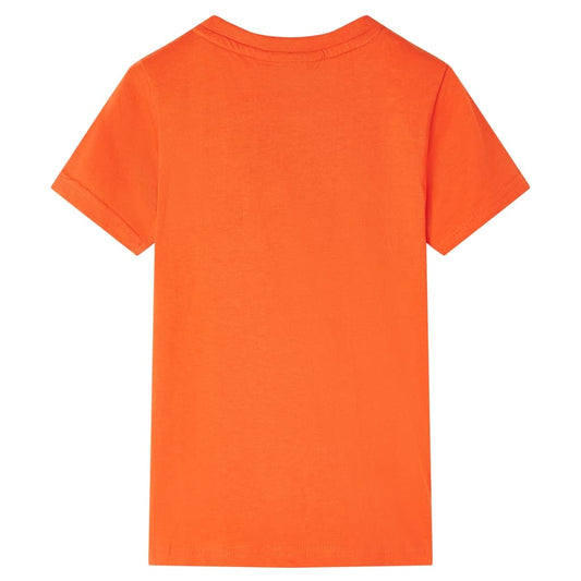 Kinder-T-Shirt Dunkelorange 140