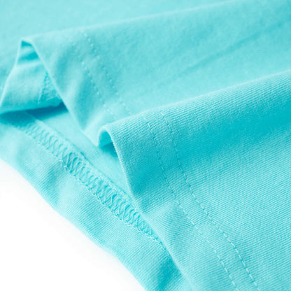 Kinder-T-Shirt Aquablau 92
