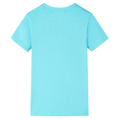 Kinder-T-Shirt Aquablau 140