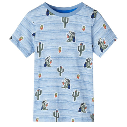 Kinder-T-Shirt Blaumischung 116