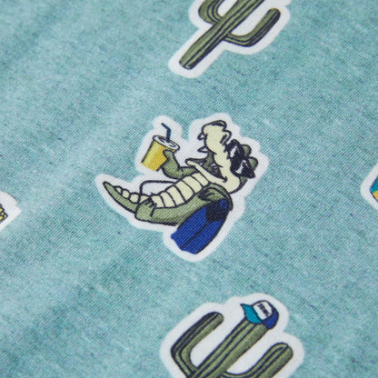 Kinder-T-Shirt Hellgrün Melange 116