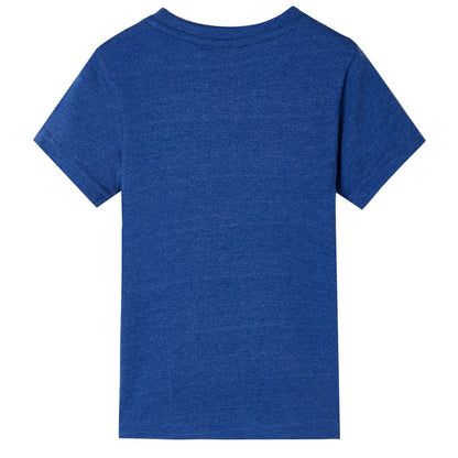 Kinder-T-Shirt Dunkelblau Melange 104