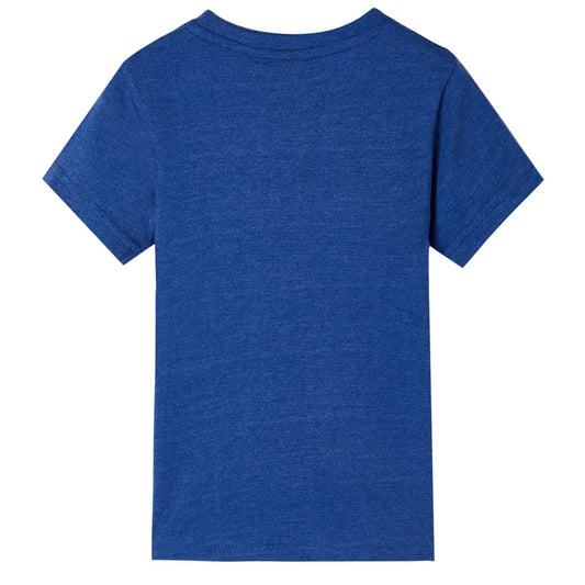Kinder-T-Shirt Dunkelblau Melange 104