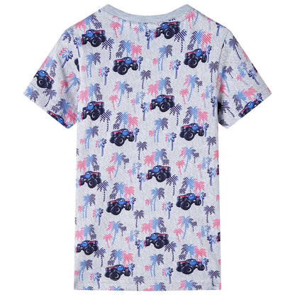 Kinder-T-Shirt Grau Melange 116