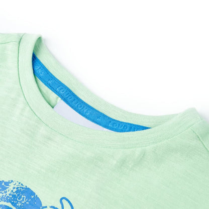 Kinder-T-Shirt Hellgrün 140