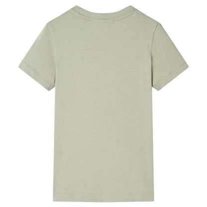 Kinder-T-Shirt Helles Khaki 116