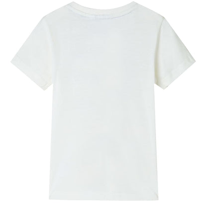 Kinder-T-Shirt Ecru 128