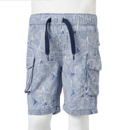 Kindershorts mit Kordelzug Dunkelblau 128
