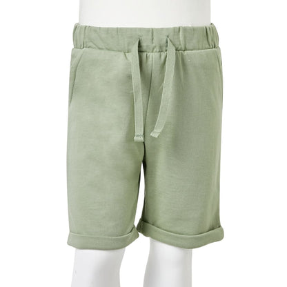 Kindershorts mit Kordelzug Helles Khaki 140
