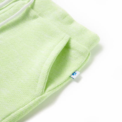 Kindershorts mit Kordelzug Neongelb 104