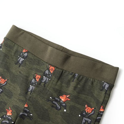 Kinderpyjama mit Langen Ärmeln Khaki 104