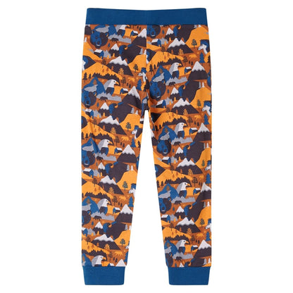 Kinderpyjama mit Langen Ärmeln Cognac 128