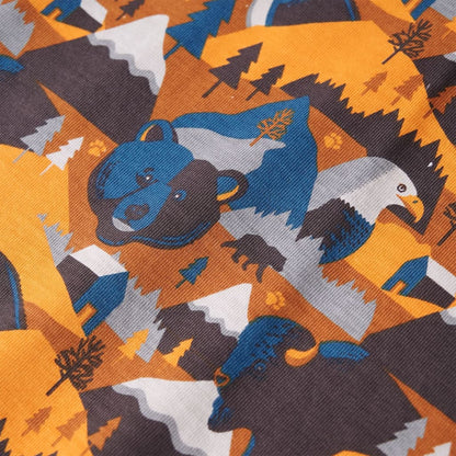 Kinderpyjama mit Langen Ärmeln Cognac 128