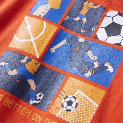 Kinder-Langarmshirt Orange 128