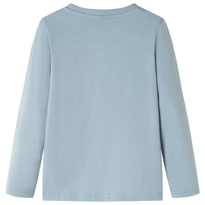 Kinder-Langarmshirt Hellblau 92