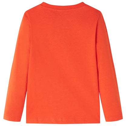Kinder-Langarmshirt Hellorange 92