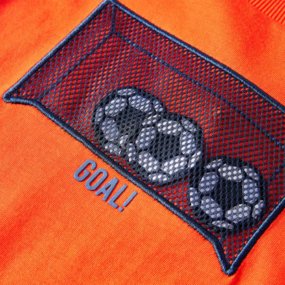 Kinder-Langarmshirt Hellorange 116