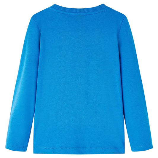 Kinder-Langarmshirt Kobaltblau 92