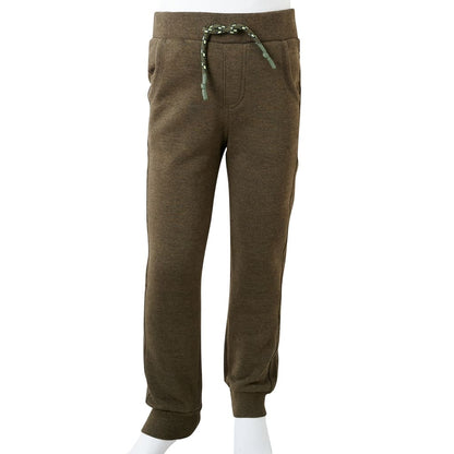 Kinder-Trainingshose Khaki Melange 116