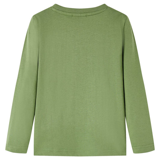 Kinder-Langarmshirt Helles Khaki 104