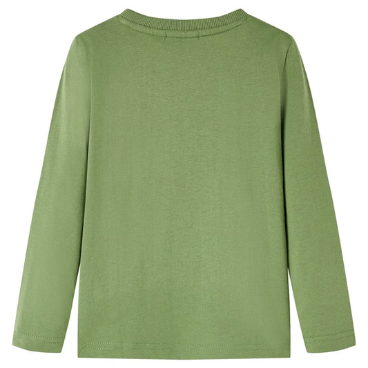 Kinder-Langarmshirt Helles Khaki 116