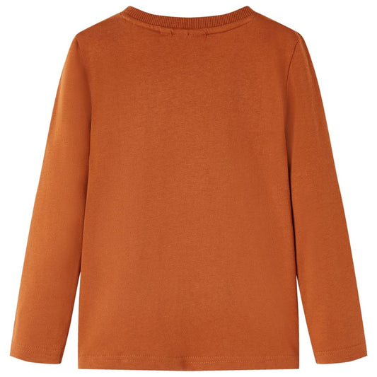 Kinder-Langarmshirt Dunkelorange 116