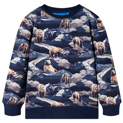 Kinder-Sweatshirt Marineblau 104