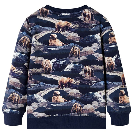 Kinder-Sweatshirt Marineblau 104