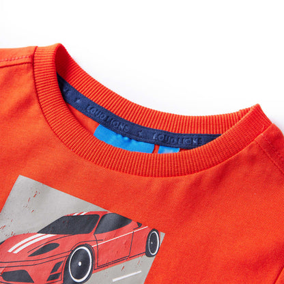 Kinder-Langarmshirt Hellorange 104