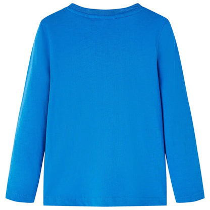 Kinder-Langarmshirt Kobaltblau 92