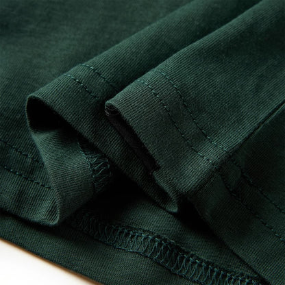 Kinder-Langarmshirt Dunkelgrün 116