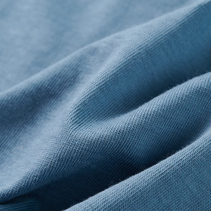 Kinder-Langarmshirt Mittelblau 116