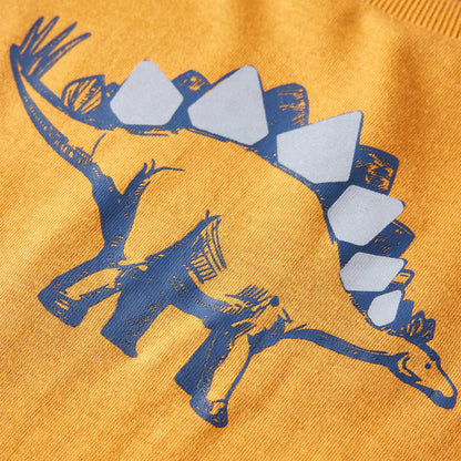 Kinder-Langarmshirt Dunkles Ocker 92