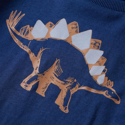 Kinder-Langarmshirt Marineblau 116
