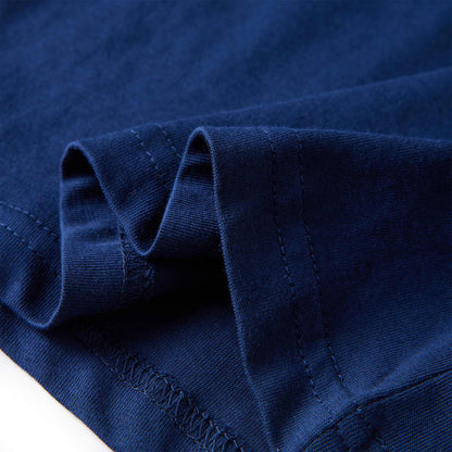 Kinder-Langarmshirt Marineblau 128