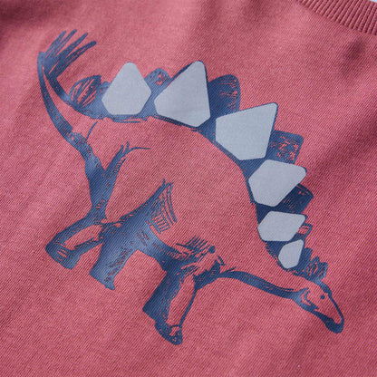 Kinder-Langarmshirt Dunkelrot 140