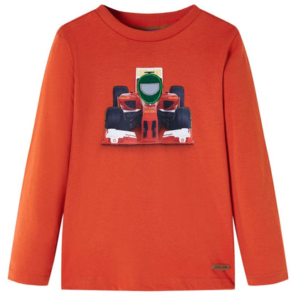 Kinder-Langarmshirt Orange 104