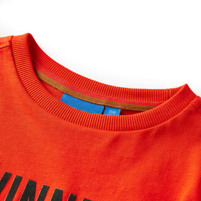 Kinder-Langarmshirt Hellorange 104